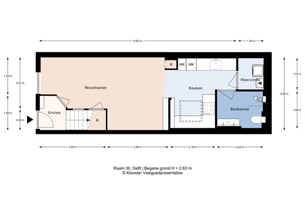 Plattegrond - Raam 30, 2611 LV Delft - Raam 30-bg.jpg